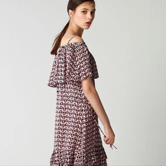 SPRING/ SUMMER DRESS Black Pink digital pattern dress - Picture 3 of 12